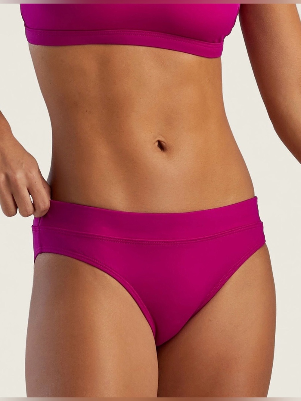 NWT Title Nine Lehua Full Coverage Bikini Bottom - Solid Pink Large